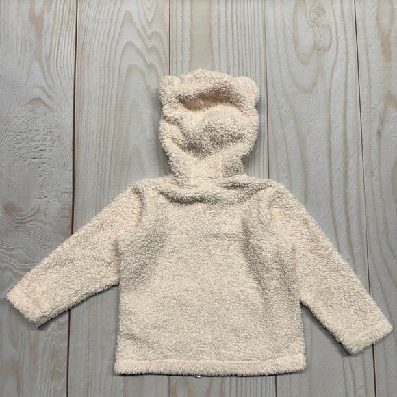 Patagonia Girls Toddler 3T Furry Friends Fleece Hoodie Jacket Bear Cub Ears - Picture 2 of 7